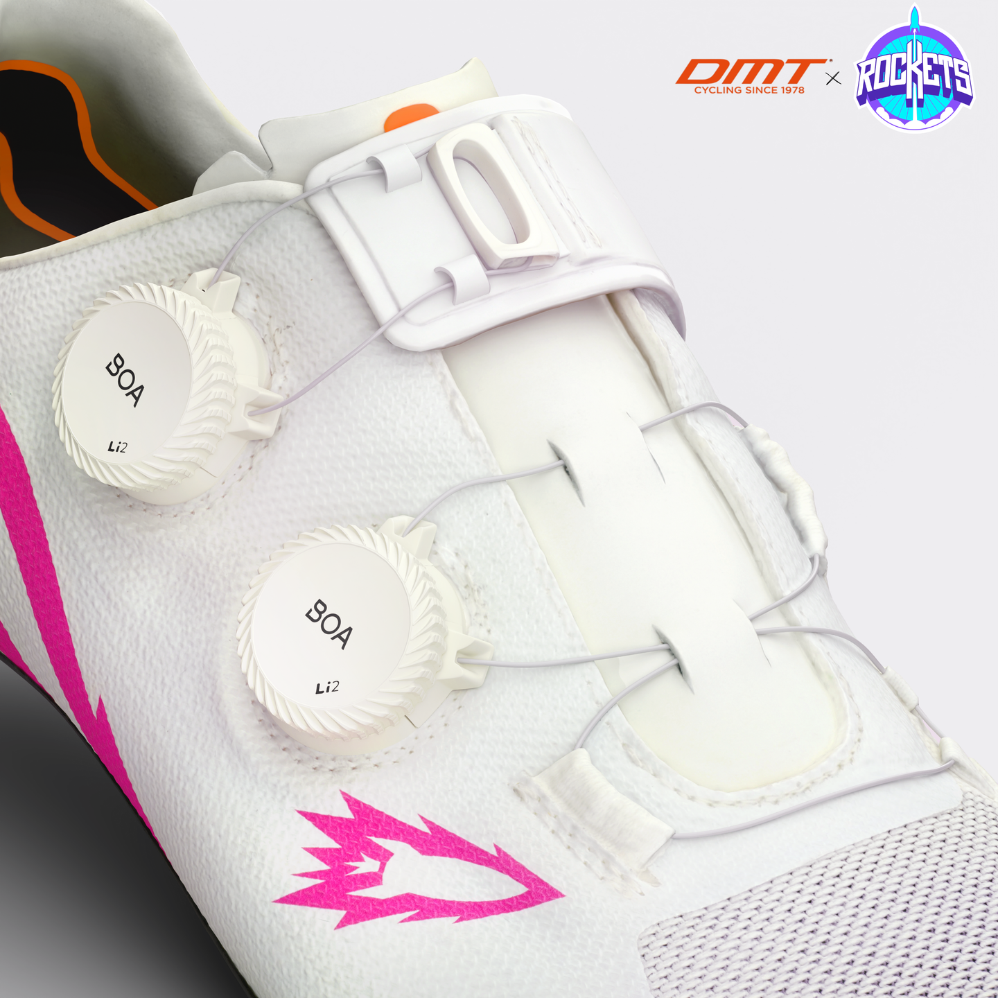 KR0 Evo Superlight Shoes - White / Pink Rockets